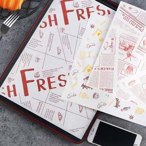 Papier à hamburger imprimé sur mesure, qualité alimentaire, résistant à l'huile, pour viande de charcuterie, enduit de PE, pour biscuits, pain, usage industriel, qualité alimentaire - Product Image 5