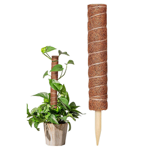 Poteau en fibre de coco flexible, support de plante <span class=keywords><strong>DIY</strong></span> façonnable, bâton d'escalade pour plantes grimpantes - Product Image 2