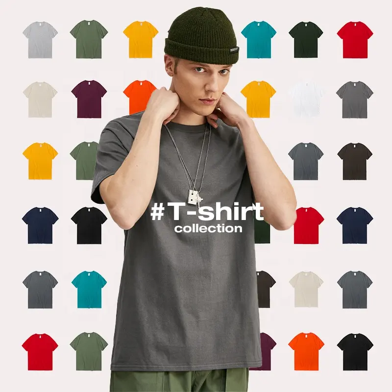Camiseta inflável 100% algodão para homens, camiseta unissex de grandes dimensões, fabricante de streetwear personalizada