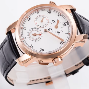 Reloj de Pulsera para Hombre, de Cuarzo, Cronógrafo Deportivo Luminoso, de Acero Inoxidable, Resistente al Agua, Color Oro Rosa, para Negocios, Reloj de Moda para Hombre - Product Image 4