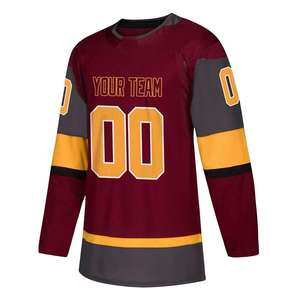 Мужская хоккейная толстовка с длинными рукавами и вышивкой на заказ, брендовая новая Персонализированная спортивная одежда, название команды OEM - Product Image 1