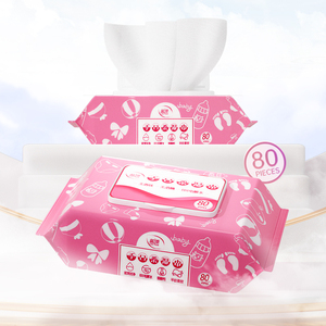 Lingettes humides pour le soin de la peau Lampure OEM, non tissées, extra douces pour bébés - Product Image 2