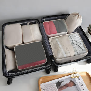 Borsa da viaggio di grande capacità in sette pezzi Set di abbigliamento Multi-Size imballaggio per bagagli custodia antipolvere custodia - Product Image 2