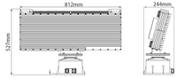 Sistema Antidrones UUUFLY ES-R226-6000X, Radar de Seguridad Perimetral, Banda X, Duradero para Interiores/Exteriores