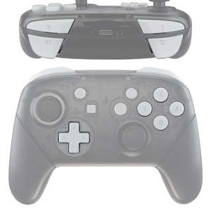Accessoires de joystick Soft Touch Extremerate, kit de boutons blancs pour manette de jeu, mod pour la réparation de la manette Nintendo Switch Pro - Product Image 2