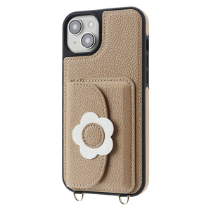 Funda Tipo Cartera con Correa Cruzada para <span class=keywords><strong>iPhone</strong></span> 13 <span class=keywords><strong>Pro</strong></span> Max/14 <span class=keywords><strong>Pro</strong></span>/15/16, Diseño Floral - Product Image 5