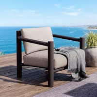 Modernes Aluminium Langlebiges Komfortables Wetterfestes Wasserdichtes Outdoor-Sofa-Set für Wohnzimmer Villa Hotel Garten Innenhof