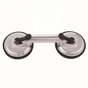 Silver Suction Double Cups Dent Remover Sucker Aluminum Alloy Puller For Car Glass Pad