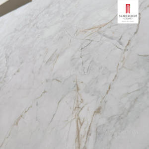 Losa <span class=keywords><strong>de</strong></span> Mármol Artificial Blanco <span class=keywords><strong>de</strong></span> 3200x1600 mm, Acabado Gluetech, <span class=keywords><strong>Piedra</strong></span> Sinterizada, <span class=keywords><strong>Piedra</strong></span> Artificial Personalizada <span class=keywords><strong>para</strong></span> Paredes Interiores - Product Image 2