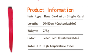 Extensions de <span class=keywords><strong>cheveux</strong></span> à clipser en fibre haute température soyeuse et douce, mèches colorées effet peekaboo pour toutes les occasions - Product Image 2