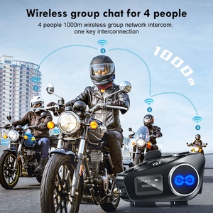 Casque de <span class=keywords><strong>moto</strong></span> Bluetooth 5.1 Y6X, étanche, radio FM, lampe de poche, interphone pour 4 motards, partage de musique sur 1000 m - Product Image 4
