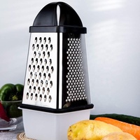 Doos Rasp 4 Zijdig Rvs Kaas Groente Gember Nootmuskaat Shredder Aardappel Hand Slicer Set