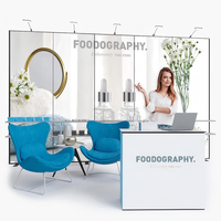 Stand d'exposition modulaire stable de 5 m, mur d'affichage, stand de salon professionnel