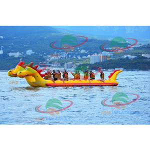Resort Juguetes Juegos de Deportes Acuáticos de mar dragón inflable flotador barco Banana <span class=keywords><strong>Boat</strong></span> - Product Image 4