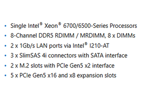 MS04-CE0 E-ATX เมนบอร์ดเซิร์ฟเวอร์ LGA 4710 แบบเดี่ยว(ซ็อกเก็ต E2) รองรับ DDR5 รองรับโปรเซสเซอร์อินเทล ซีออน 6700/ซีรีส์ 6500 ใหม่ - Product Image 5