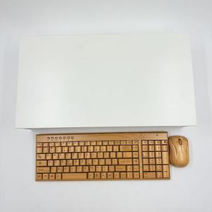 Bamboo Computer Stand 47.5x25.8x10.5cm <b>Desktop</b> <b>Shelf</b> For Laptop Monitor Phone No Installation Required - Product Image 1