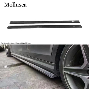 สเกิร์ตข้างคาร์บอนไฟเบอร์ทรง C63 สำหรับรถเบนซ์ C-Class W204 4 ประตู/2 ประตู ปี 2007-2014 - Product Image 1