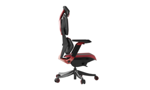 Chaise de jeu ergonomique en cuir - <span class=keywords><strong>Siège</strong></span> de style racing, accoudoirs réglables, soutien lombaire, dossier haut, confort pour les joueurs à domicile ou au bureau - Product Image 3