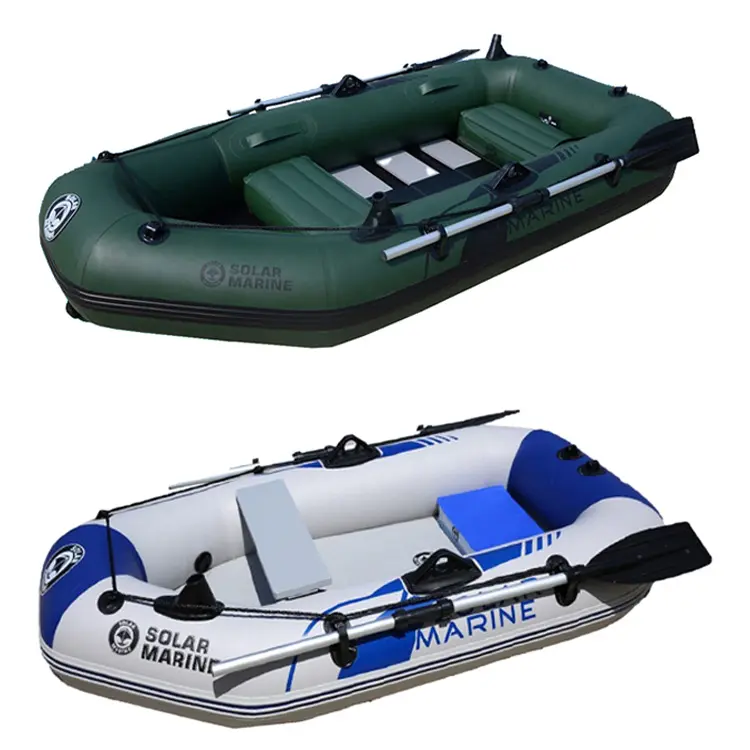 Canoë en PVC de haute qualité 330cm 5 personnes bateaux à rames Kayak de pêche gonflable avec accessoires