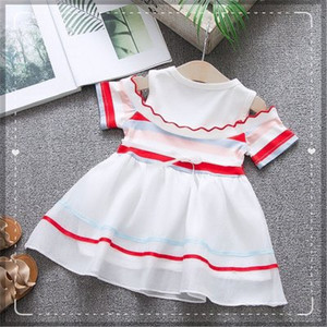 Vestidos Maxi a Rayas para Niñas, Modelos Europeos de Productos para Bebés, para Venta al por Menor, de Fábricas de Confección de Ropa - Product Image 3