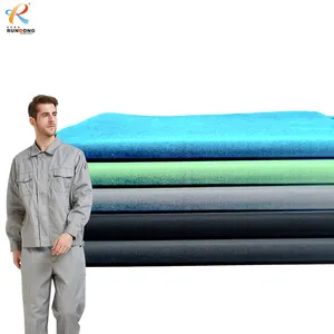 Rundong Hoge Premium Op Maat Gemaakte Zwarte 100% Polyester 220gsm Twill Gabardine Stof