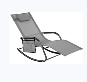 Sillón Reclinable Multifuncional y Resistente para Exteriores, Diseño Convertible, con Almohada <span class=keywords><strong>Desmontable</strong></span> y Bolsillo de Almacenamiento - Product Image 1