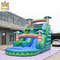 Parque Acuático Inflable para Uso Doméstico, PVC Reforzado de 0.55mm, Certificado EN14960, Seguro para Niños Pequeños y Juegos Infantiles
