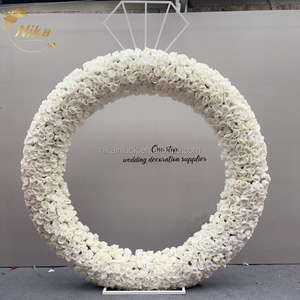 Arco Floral con Forma <span class=keywords><strong>de</strong></span> Anillo <span class=keywords><strong>de</strong></span> Diamantes <span class=keywords><strong>de</strong></span> Nuevo Diseño NIKA, Marco Floral Circular <span class=keywords><strong>para</strong></span> <span class=keywords><strong>Propuesta</strong></span> <span class=keywords><strong>de</strong></span> <span class=keywords><strong>Matrimonio</strong></span> y Decoración <span class=keywords><strong>de</strong></span> Eventos <span class=keywords><strong>de</strong></span> Boda - Product Image 2