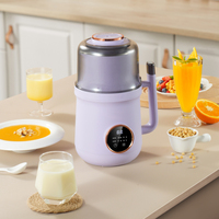 Robot culinaire multifonctionnel 800 ml, mixeur à soupe, blender multifonctionnel, machine polyvalente pour bébé, appareil portable pour faire du lait de soja aux fruits