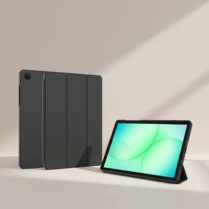 Étui pour tablette en cuir PU + PC pour Samsung Galaxy Tab A11+/A9+, housse de protection fine, anti-traces de doigts, housse intelligente, mise en veille/réveil automatique - Product Image 1