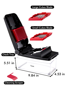 Hachoir à oignons professionnel en acier inoxydable, multifonction, pour légumes, fruits et fromages, coupe-légumes de cuisine - Grande Vente - Product Image 2