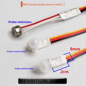 Shinechip modul <span class=keywords><strong>Sensor</strong></span> gerak <span class=keywords><strong>PIR</strong></span>, saklar otomatis induktif <span class=keywords><strong>3</strong></span>.7V 5V 12V 24V untuk lemari kabinet saklar <span class=keywords><strong>Sensor</strong></span> tubuh manusia - Product Image 2