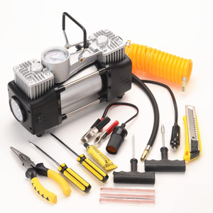 Portable 12V Dual Cylinder <b>Car</b> Tire Inflator Pump Kit for <b>Car</b> Tires Vehicle Tools - Product Image 5
