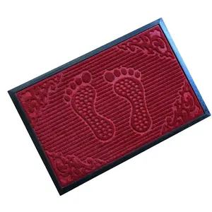 Tapis de porte en caoutchouc gaufré, Surface Non tissée, sol de jeu extérieur