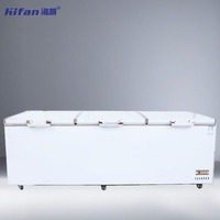 Kulkas Komersial Hemat-Ruang dengan Bagian Freezer Terintegrasi, Pendinginan Udara, Defrost Otomatis, Performa Freezer Dalam yang Andal