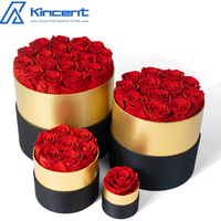 Cadeau Saint Valentin Fleurs Préservées Avec Boîte Cadeau Rose Éternelle Décoration De Mariage Fête Des Mères