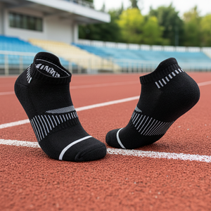Kadın Erkek Baharlık Pamuklu Nefes Alabilen Spor Bilek Çorapları Örme Ter Emici Kaymaz Koşu Çorabı Düz Desen Normal - Product Image 1