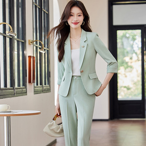 Women's Suit Set Three Quarter Sleeve Polyester Formal Spring Anti-Wrinkle - Product Image 4