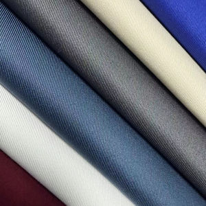 थोक 235gsm आंसू प्रतिरोधी मध्यम वजन tc65/35 cvc60/40 कपास पॉलिएस्टर टवीट बुना हुआ ठोस यूनिक्स पहनने वाले कपड़े - Product Image 1