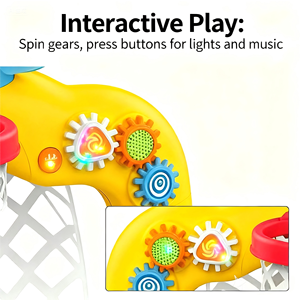 Porta <span class=keywords><strong>da</strong></span> gioco interattiva per bambini con luci e musica, per basket e calcio, per bambini dai 18 mesi in su - Product Image 4