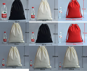 Sacs de protection en toile de coton épaisse de luxe en stock pour casquettes, chaussures, vêtements, avec logo personnalisé imprimé, <span class=keywords><strong>emballage</strong></span> <span class=keywords><strong>cadeau</strong></span> à cordon - Product Image 3