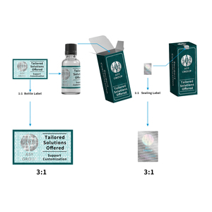 Pegatinas de holograma de seguridad personalizadas y paquete de cajas de embalaje para productos cosméticos - Product Image 5