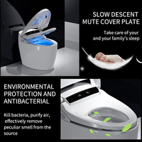 Offre Spéciale lavage automatique électrique intelligent wc cuvette de toilette salle de bain céramique chasse automatique intelligente toilette avec bidet