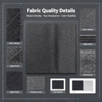 Tissu denim jacquard 12 oz, largeur 180 cm, mélange de coton recyclé, tissé, pour pantalons, vestes, robes, salopettes, shorts