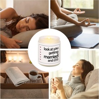 Bougie artistique personnalisable pour coffret cadeau de demande en mariage pour demoiselle d'honneur, souvenir en cire parfumée personnalisée pour fête de mariage et enterrement de vie de jeune fille