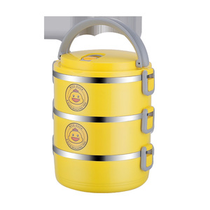 Boîte à lunch isotherme en acier inoxydable Nice Duck, cylindrique, avec couvercle hermétique, portable, pour adultes 2380 - Product Image 1