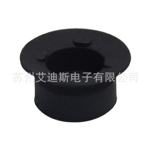 Ventosa de Vacío Kp-15 de Goma de Nitrilo Negra, Forma de Anillo de 25 mm, Brida Estándar, Componente Neumático - Product Image 1