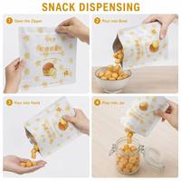 Sac d'emballage alimentaire personnalisé grand format avec fermeture éclair pour boulangerie, pain, toast, gâteau, biscuits, refermable, pochette OEM