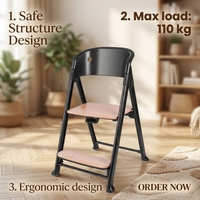 Chaise haute évolutive multifonctionnelle 4-en-1 portable pour bébé, avec tour d'apprentissage de cuisine et transat pour l'alimentation – Offre spéciale
