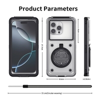 Étui de plongée professionnel pour photos et vidéos sous-marines, protection universelle IPX68, étui de téléphone étanche à 360 degrés